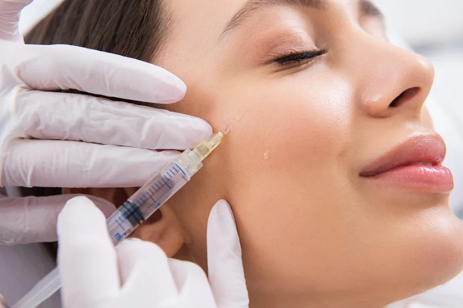 Care after cheek gel injection